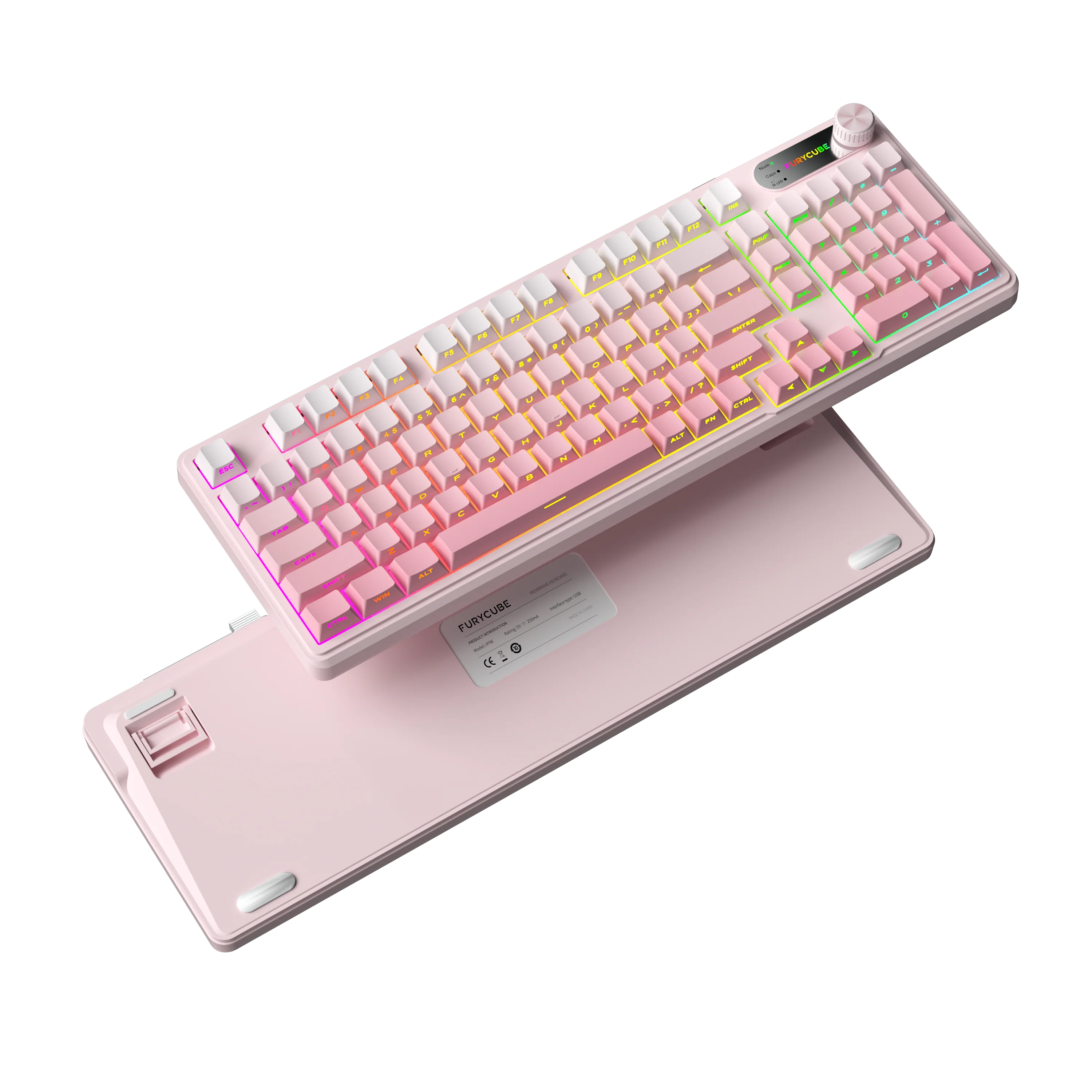 IP98PRO Gradient Pink Keyboard - Image 2