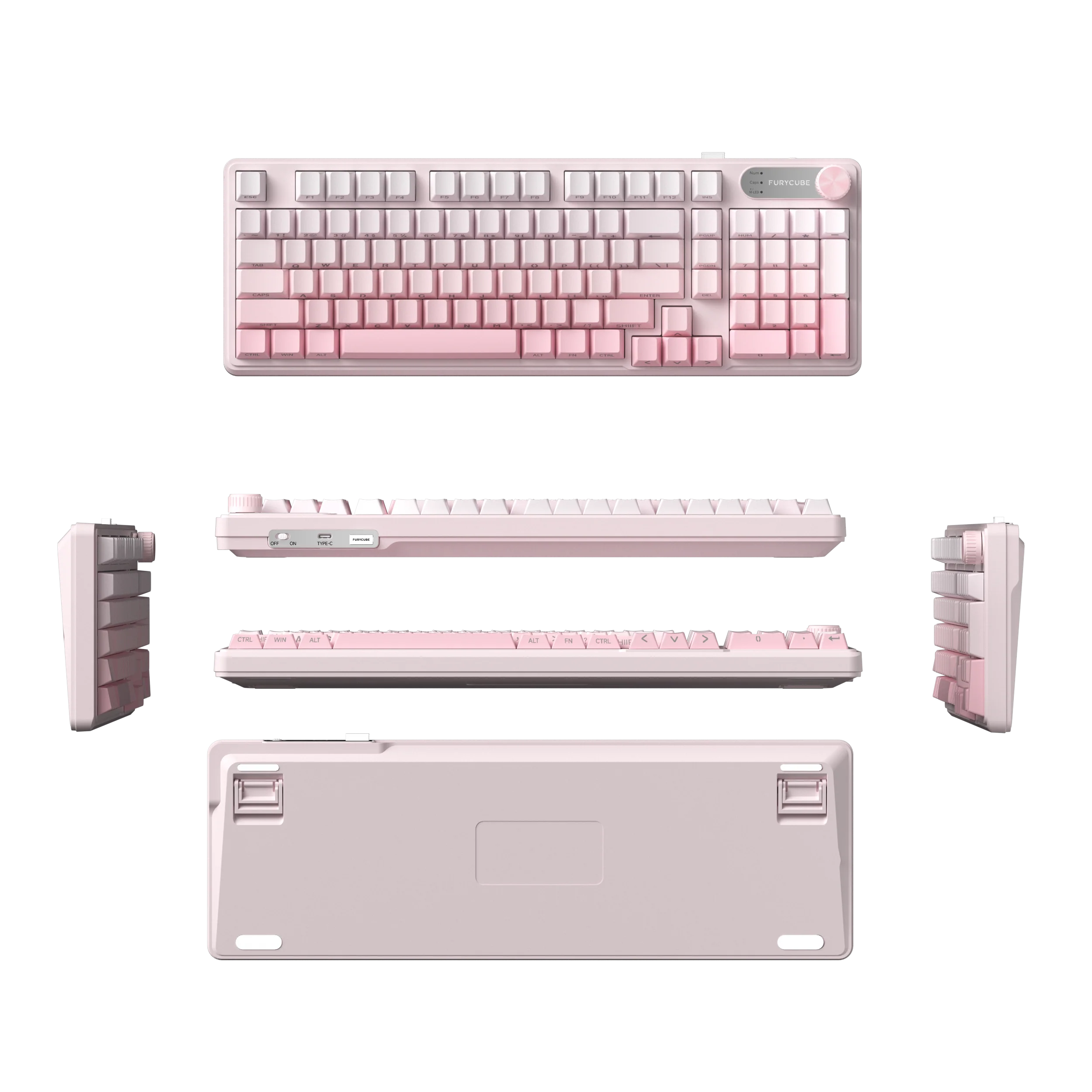 IP98PRO Gradient Pink Keyboard - Image 3