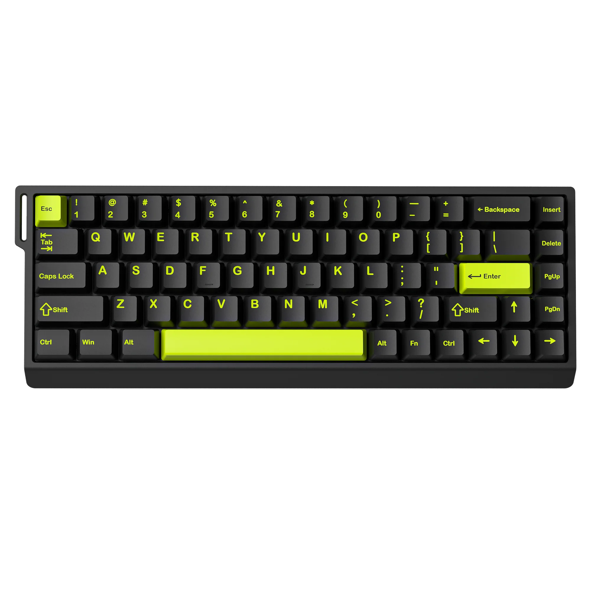 M68HE Black Green Keyboard
