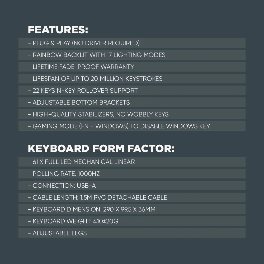 MKA-Core Gaming RGB Keyboard - Image 4