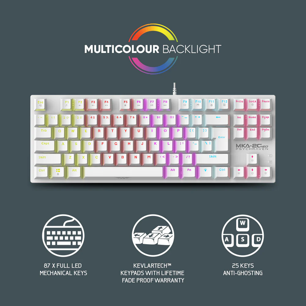 MKA-NEO White Keyboard - Image 2