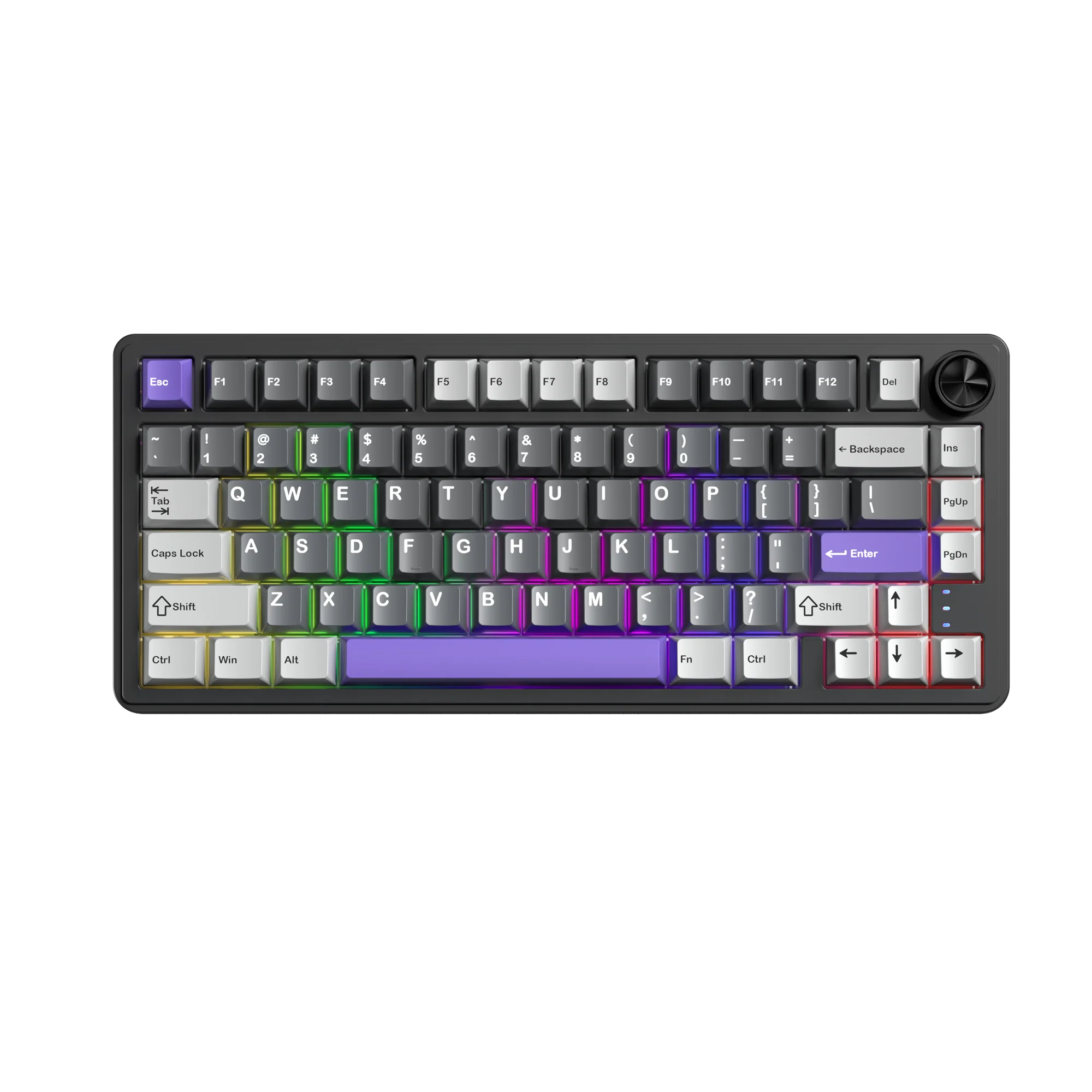 RX75PRO Grey Purple Keyboard - Image 2